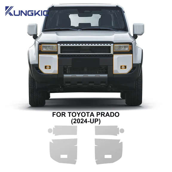 TPU Car Paint Protection Film For Toyota Prado 2024 2025 Pre Cut PPF Body Sticker Kit Styling Accessories Transparent Film