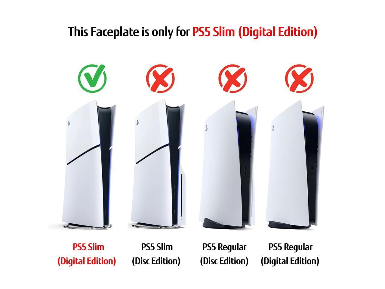 [Faceplate for PS5 Slim Digital Edition] - Superhero Spider - Man 2 Plates for PS5 Console Cover Plates, Premium ABS Faceplate Shell Covers for PlayStation 5 Slim Digital Edition