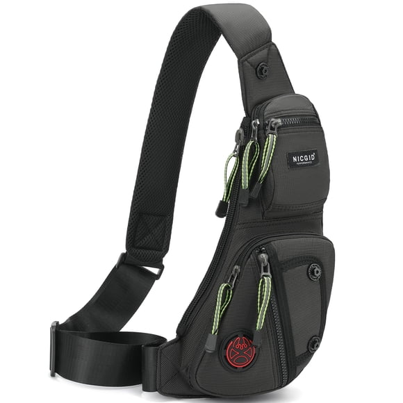 Bandolera NICGID, mochila de hombro y pecho de nailon resistente al agua
