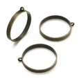 thumbnail image 6 of U8MO 10pc Alloy Open Back Bezel Hollow Metal Big Pendants Ring Frame Charms 38x34.5mm-Antique Bronze, 6 of 6