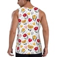 thumbnail image 3 of Fotbe Tulips Flowers Pattern Men's Quick Dry Workout Tank Top Gym Muscle Tee Fitness Bodybuilding Sleeveless T Shirt Breathable Workout Shirt-4X-Large, 3 of 9