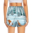 thumbnail image 2 of Lsque Gnome And Red Fox Fishing Printed Women's Running Shorts with Liner Pockets,Elastic Quick Dry Workout Athletic Gym Yoga Shorts,Womens High Waist Shorts-Small, 2 of 9