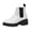 White/black, variant on Cushionaire Women's Sasha slip on chelsea boot Memory Foam