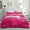 Hot Pink, variant on IR Imperial Rooms 2 Piece Duvet Cover Set Soft Microfiber Button Closer Hot Pink Color Twin All-Age