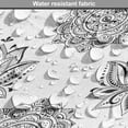 thumbnail image 5 of Ethnic Dog Crate Cover, Monochrome Design of Lotus Flowers and Eastern Style Mandala Inspired, Easy to Use Pet Kennel Cover for Medium Large Dogs, 35" x 23" x 27", Charcoal Grey White, by Ambesonne, 5 of 6