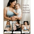 thumbnail image 3 of Kindred Bravely Sublime Nursing Sports Bras for Breastfeeding, Soft & Stretchy Maternity Bra (Ombre Storm, Large), 3 of 6