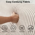 thumbnail image 6 of Boneless Chair for Small Space Corduroy Cloud Chair Foam Couch with Wide Armrest Comfy Reading Single Sofa Chairs for Living Room, 6 of 7
