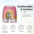 thumbnail image 5 of Lsque Mens Swim Trunks A Funny Cat Pattern - Bathing Suit Compression Liner - Beach Swim Shorts Swimwear - (S-3XL) - Stretch Quick Dry -Small, 5 of 9
