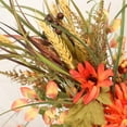 thumbnail image 2 of Artificial Pumpkin with Flowers Floral Arrangement for Tabletop Home Autumn, 2 of 8