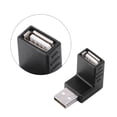 thumbnail image 4 of Paquete de 40 adaptadores USB 2.0 Bling Bling Conectores conversores macho a hembra tipo B en ángulo mini-micro Negro, 4 of 6