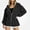 Black, variant on DJDLJWCJ Women Zip Up Hoodies Fleece Lined Loose Fit Long Hoodie Sweatshirt Drawstring Solid Color Hooded Jackets Blue Size S