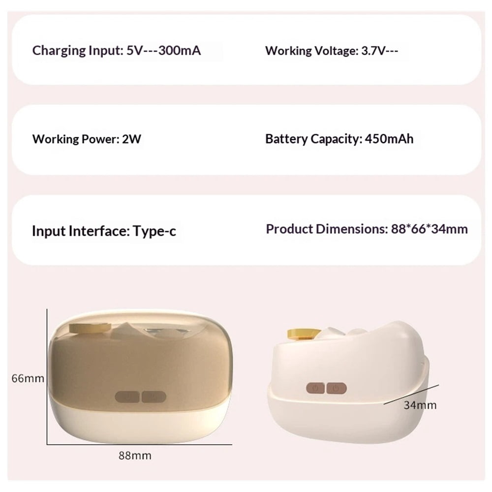 Electric Nail Clipper Fingernail Trimmer: Automatic Nail Polisher with LED Light, Rechargeable Smart Nails Cutter Easy to Use for Seniors, Baby, Adult