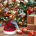 thumbnail image 6 of Fuzoiu Stylish Polar Bear Sunglasses Print Santa Hat Christmas Hat for kids,Santa Hats with Pompom, Unisex Xmas Holiday Hat for Christmas New Year Festive Party Supplies, 6 of 6