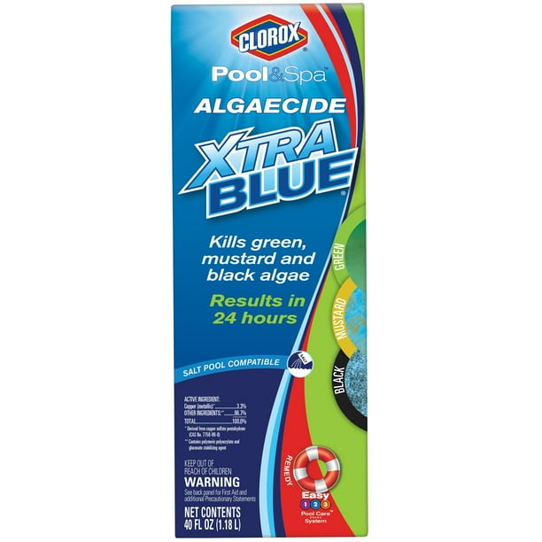 Clorox Pool&Spa Algaecide Xtra Blue, 40 oz
