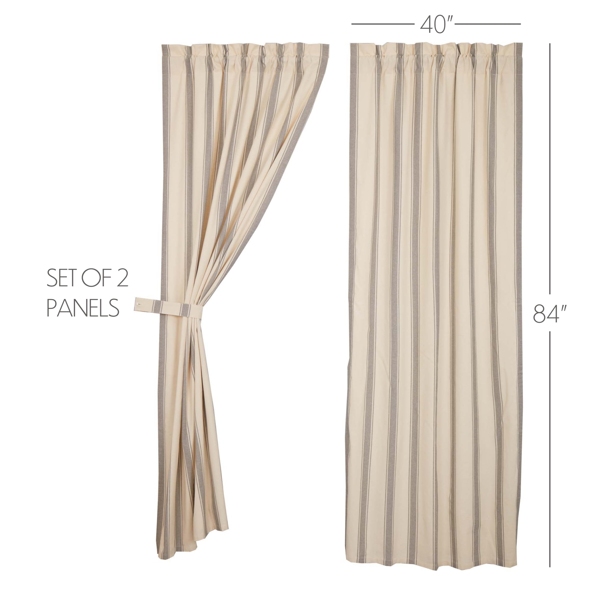 VHC Brands Grace Grain Sack Stripe Panel - Thumbnail 5