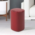 thumbnail image 2 of Poubelle Scellée 12L Conteneur à Déchets Induction Automatique pour Chambre Bureau Rouge, 2 of 6