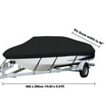 thumbnail image 6 of Waterproof 210D Heavy Duty Trailerable Boat Cover With Storage Bag Fits V-hull Boats Runabouts 17-19ft Black, 6 of 6
