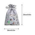 thumbnail image 2 of PRETXORVE Christmas Decor, Christmas Tree Decorations, Christmas Decorative Drawstring Candy Bag (16*24 Cm), 2 of 7