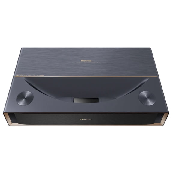 Restored Hisense PT1 Ultra Short Throw Triple Laser Projector, 4K UHD, Google TV, 80'' - 150'', 2500 Lumens, 3000:1 Contrast, IMAX Enhanced, Dolby Vision & Atmos, 3D, 240 High Refresh Rate (Refurbished)