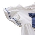 thumbnail image 4 of Summer Casual Fashion Baby Girl Short Sleeve Bow-knot Princess Dress Kids' Clothing, 4 of 5
