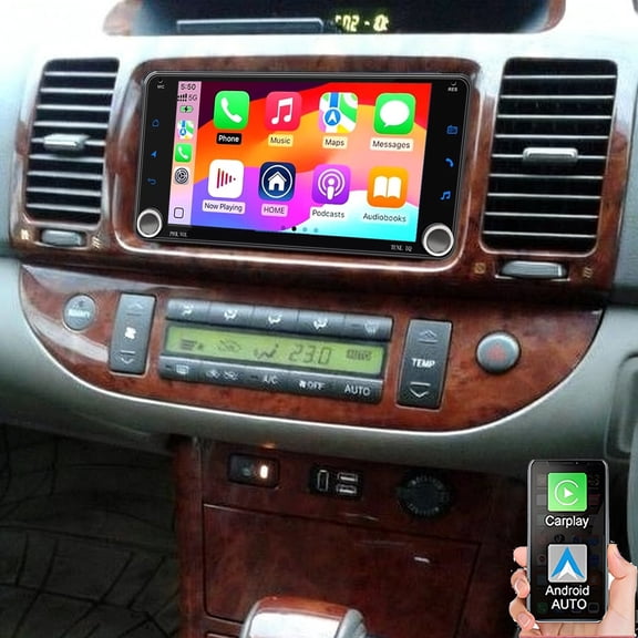 Gsuatey Car Stereo Radio for Toyota Camry 2002-2006, 7 inch Touch Screen with Wireless Carplay Android Auto GPS Head Unit Bluetooth,WiFi,GPS,Backup Camera,SWC,FM
