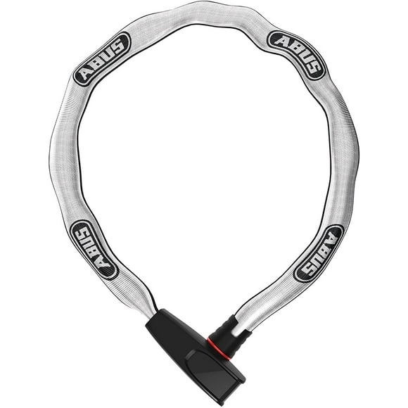 Abus, 6806K Catena Reflective, Chain Lock, Key, 6mm, 110cm, 3.6', Black Reflective