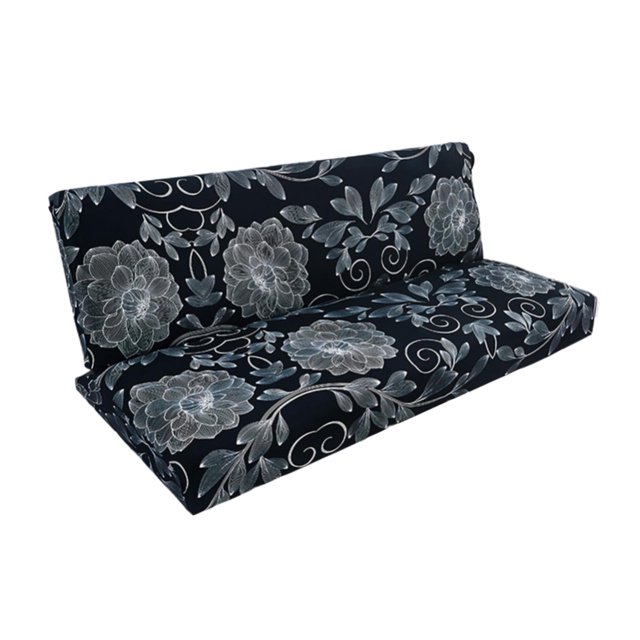 Funda de sofá cama sin brazos, funda de futón de licra, funda de sofá antideslizante, sofá para sofá cama plegable de 3 plazas sin reposabrazos A