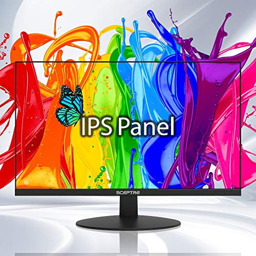 Sceptre IPS 24-Inch Business Computer Monitor 1080p 75Hz with HDMI VGA Build-in Speakers, Machine Black (E248W-FPT)