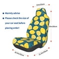 thumbnail image 3 of Yiaed Lemon Print Car Seat Covers,Universal Auto Seats Protector Fits for Car,SUV Sedan,Truck,Automotive Seat Covers & Accessories, 3 of 5