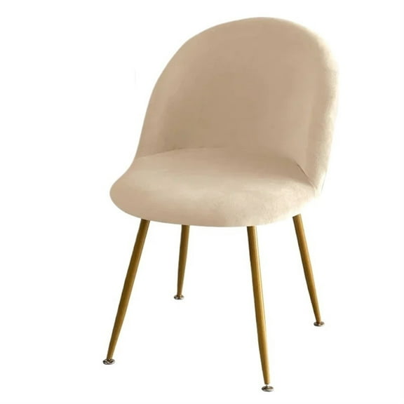 Soft Velvet Chair Cover Low Back Duckbill Chair Slipcover Elastic Curved Thick Dining Room Seat Covers For Home