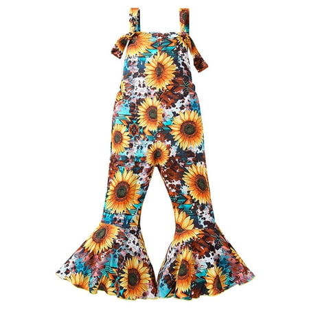 

ZRBYWB Toddler Girls Romper Sleeveless Suspenders Floral Print Romper Jumpsuit Clothes Baby Clothing