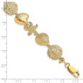 thumbnail image 2 of FJC Finejewelers Starfish Shell Starfish Clam Combination Bracelet, 2 of 7
