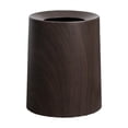 thumbnail image 3 of Wood Grain Trash Can Elegant Garbage Bin for Entryway Study Room Living Room L Walnut, 3 of 8