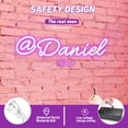 thumbnail image 4 of UPONRAY "@" Single-line Custom Neon Signs, Customizable USB-Powered & Dimmable LED Neon Light, Stylish Wall Decor for Bedroom, Home, Lover, Friend, Green, 16 inch/7 Letters, 4 of 6