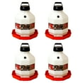 thumbnail image 1 of Little Giant PPF5 5 Gallon Automatic Poultry Waterer for Chickens, Red (4 Pack), 1 of 11