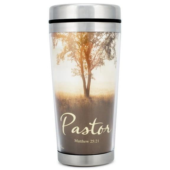 Pastor Nature Scene 16 Oz. Stainless Steel Insulated Travel Mug with Lid
