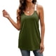 thumbnail image 1 of Top Sin Mangas Para Mujer, Cómodas Correas De Encaje Para Los Hombros, Cuello Redondo, Camiseta Sin Mangas Para La Playa OTVIAP DE Verde XXL, 1 of 6