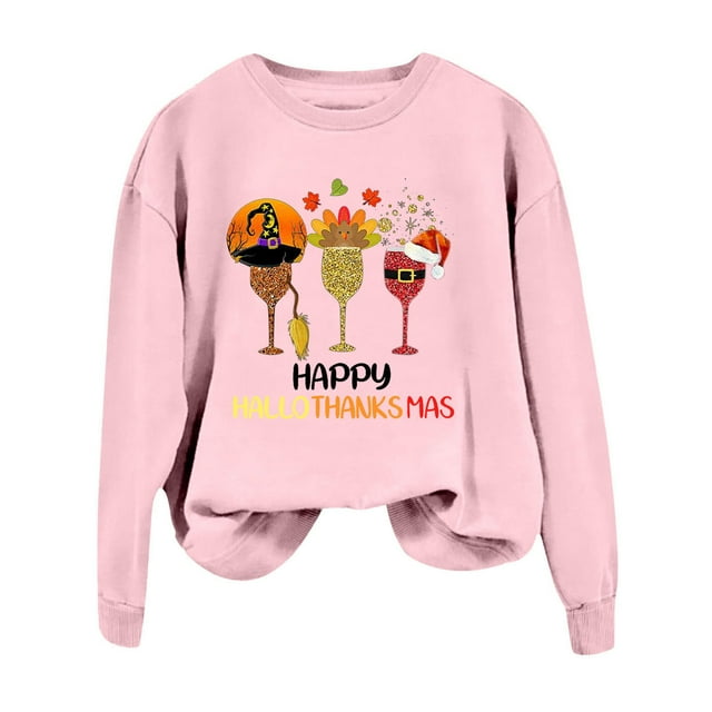 Chandail en Molleton Décontracté Sans Capuche Joyeux Noël pour Femmes pour Automne et Hiver