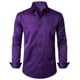 thumbnail image 1 of Camisa de vestir JEMITOP, elástica, ajustada, sin arrugas, color morado, XXL, 1 of 6