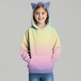 thumbnail image 4 of Girls Tie Dye Sweatshirts Loose Casual Hoodies Long Sleeve Pullover Hooded Tops With Pockets Multicolor 11-12 Years, 4 of 6
