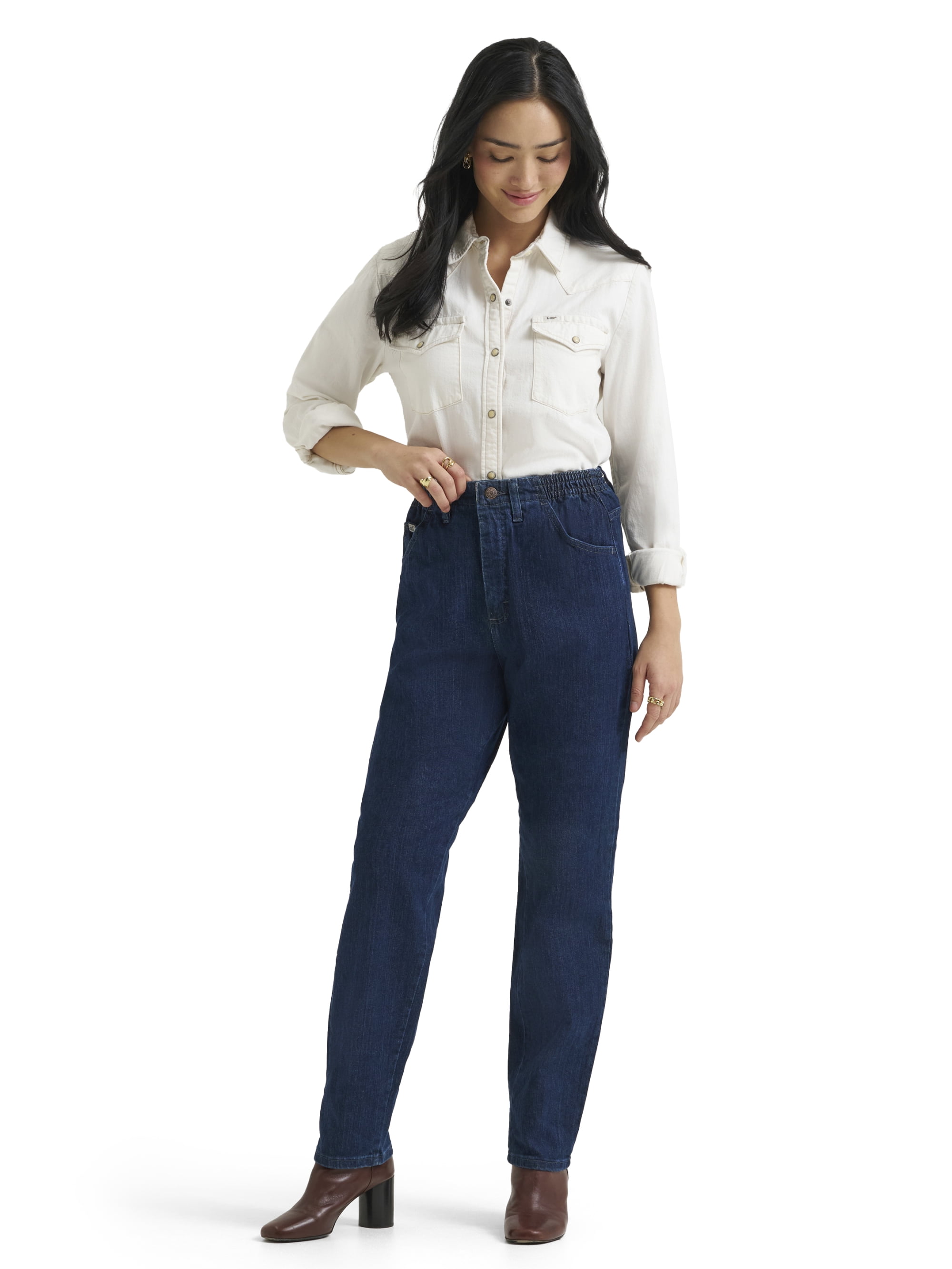 Lee® Women's and Plus Side Elastic Denim Jeans