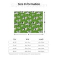 thumbnail image 5 of Yiaed Cows With Calfs Green Print Blanket Throw Blanket Soft Cozy Flannel Blanket for Home Bed Sofa Couch Chair-80"x60", 5 of 6