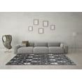 thumbnail image 3 of Ahgly Company Indoor Square Abstract Gray Modern Area Rugs, 8' Square, 3 of 4