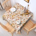 thumbnail image 2 of Red Mushroom Rainbow Light Pattern Square Tablecloth,Waterproof Square Table Cover,Wipeable Spillproof Washable Table Cover for Home Kitchen Party Decor 42"X42"(107x107cm), 2 of 6