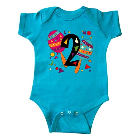

Inktastic Second Birthday Cinco de Mayo- Maracas Gift Baby Boy or Baby Girl Bodysuit