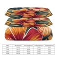 thumbnail image 2 of 3 Pcs Soft Bedding Set, Includes 1 Duvet Cover with Zipper And 2 Pillow,Shams Hawaiian Hibiscus Garden Orange Flowers Queen(90"×90"), 2 of 8