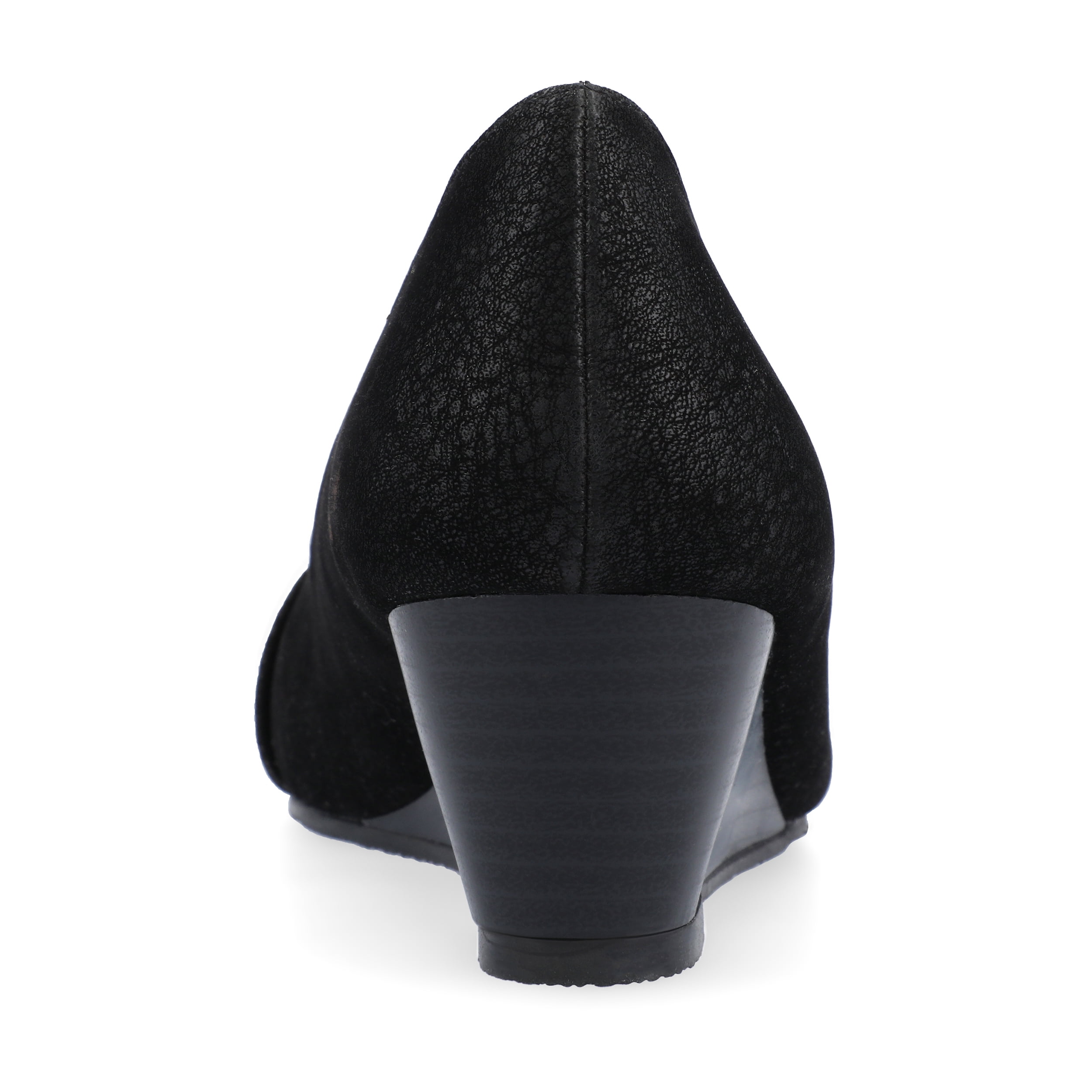 Journee Womens Graysn Comfort Insole Slip On Round Toe Wedge, Widths Available