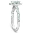 thumbnail image 2 of Pompeii 2 Ct Diamond Princess Cut Halo Engagement Ring 14k White Gold (H/I,SI1-SI2), 2 of 4