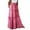 Hot Pink, variant on Women's Pleated Floral Midi Skirt with Drawstring Elastic Waist, Lightweight Casual Summer Skirt, Boho Printed A-line Skirt ,Green,M