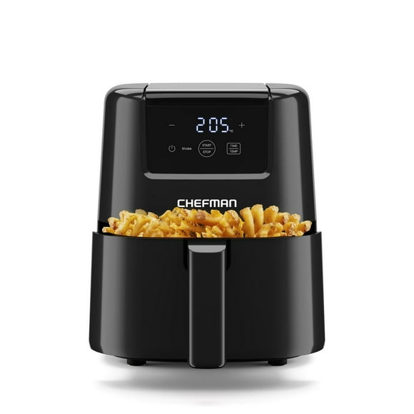 Chefman Mini 2L (2 Qt) Air Fryer w/ Digital Display - Black, New, 2 Litre (2 Quart) Air Fryer